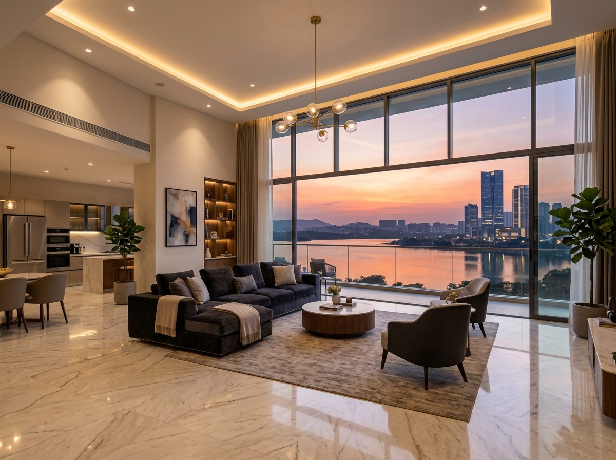 Ultra-luxury Sky Residence Living Deck